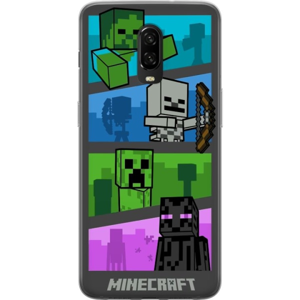 OnePlus 6T Genomskinligt Skal Minecraft