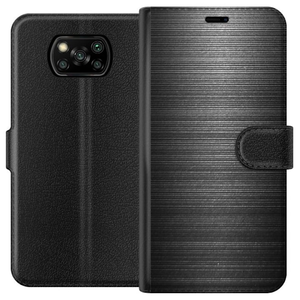 Xiaomi Poco X3 NFC Lompakkokotelo Höyrypuhallettu Metalli
