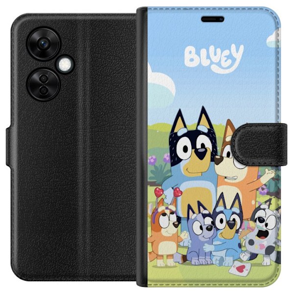OnePlus Nord CE 3 Lite Plånboksfodral Bluey mobilskal med hela familjen i färgglad design