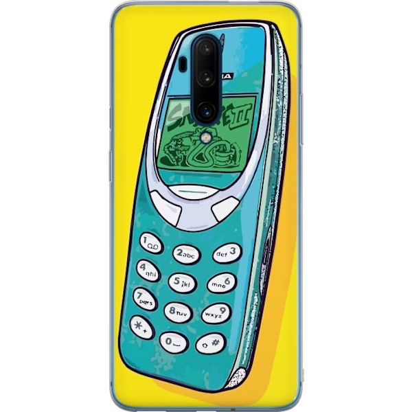 OnePlus 7T Pro Gjennomsiktig deksel Nokia 3310, Snake 2, behol