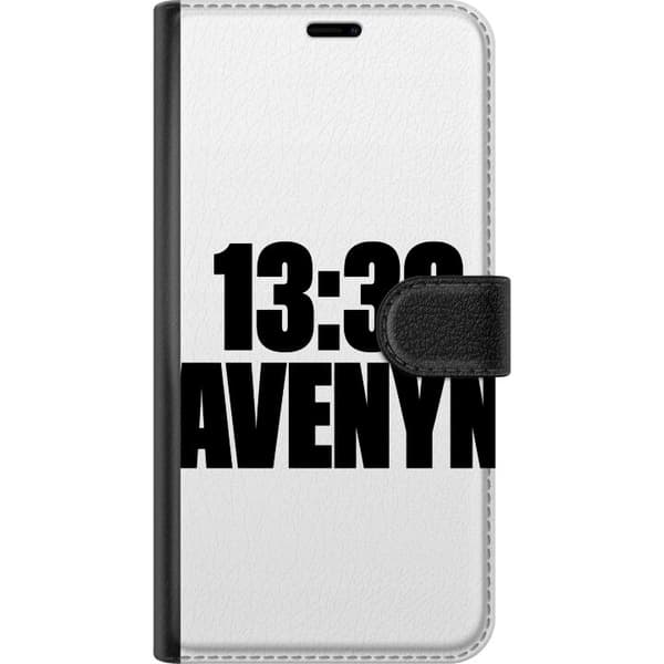 Kompatibel Tegnebogsetui til Apple iPhone 18 Pro Max 13:30 Avenyn hvid typografi på sort baggrund med grafisk tekstdesign sort
