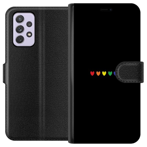 Samsung Galaxy A52s 5G Lompakkokotelo Ylpeä Sydämet
