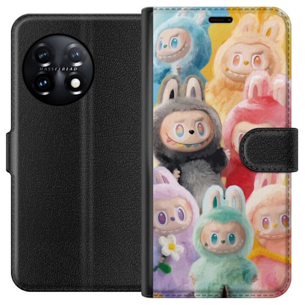 OnePlus 11R Lommeboketui Labubu Skissestil
