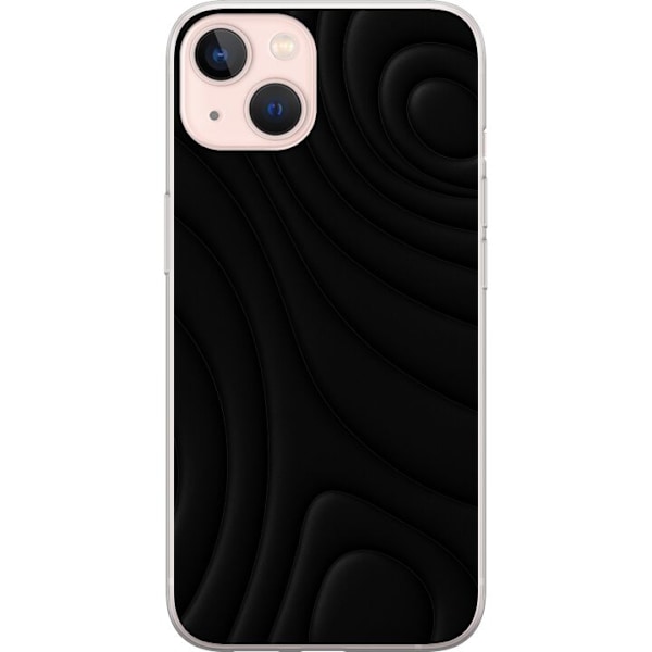 Apple iPhone 13 Läpinäkyvä kuori Tummat Aallot