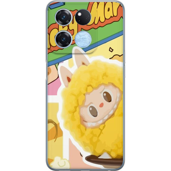 OnePlus Ace Racing Genomskinligt Skal Labubu Wacky Mart Pop Mart Serie Samlarfigur Söt Design Populärt Motiv Figurserie Kreativ Art Toy
