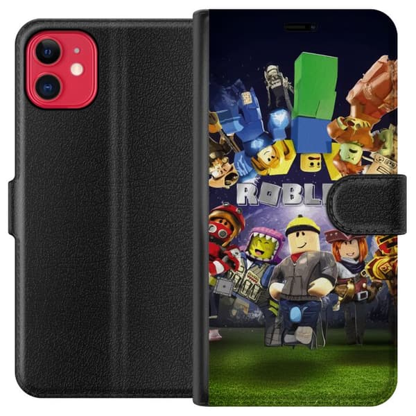 Kompatibel Tegnebogsetui til Apple iPhone 11 Roblox Verden - Gaming Eventyr for Børn og Unge