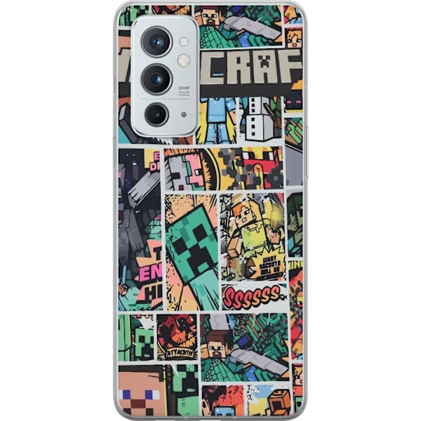 OnePlus 9RT 5G Läpinäkyvä kuori Minecraft Taide