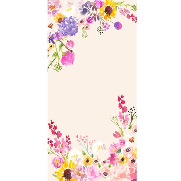 Kompatibel Tegnebogsetui til Apple iPhone 13 Pro Blommig akvarellram