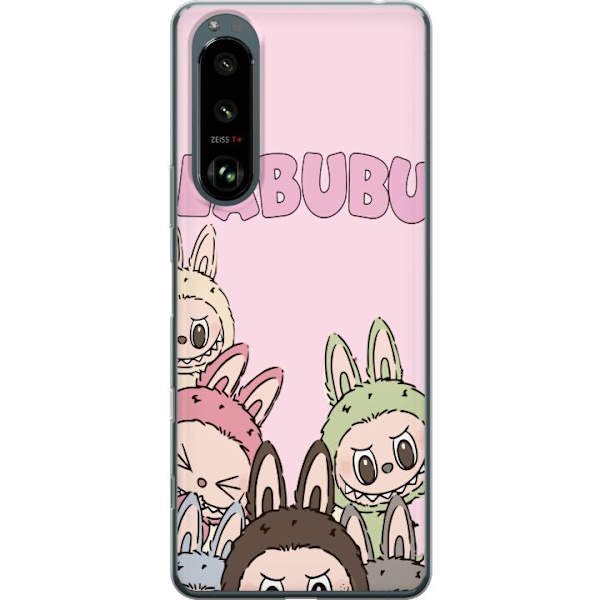 Sony Xperia 5 III Gennemsigtig cover Labubu Pop Mart Karakterer Figurer Samlerobjekt Populær Figursærie Design Pop Mart Leksakskunst Motiv