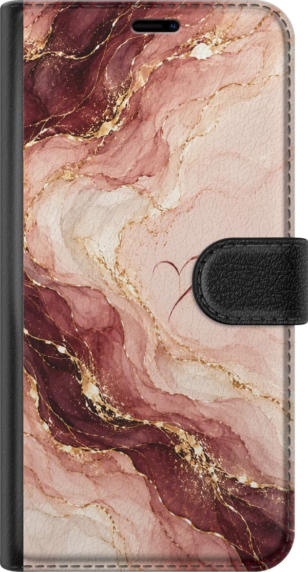 Kompatibelt Lommeboketui til Samsung Galaxy A34 Roseagat rosa