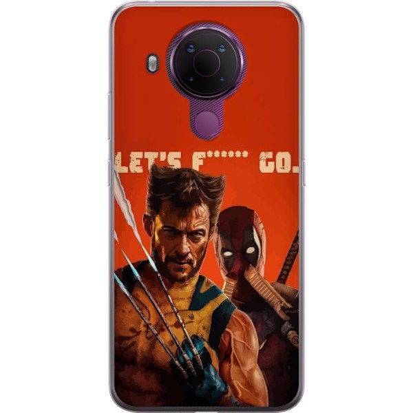 Nokia 5.4 Läpinäkyvä kuori Deadpool & Wolverine