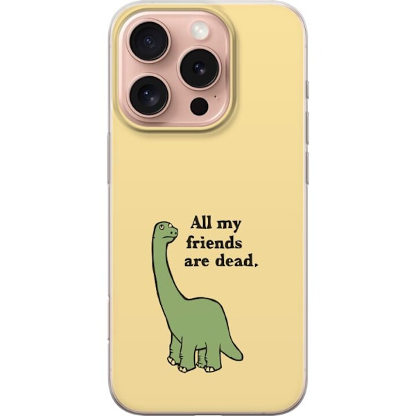 Apple iPhone 16 Pro Gennemsigtig cover Dinosaurer