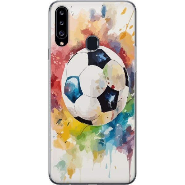 Samsung Galaxy A20s Gennemsigtig cover Fodbold
