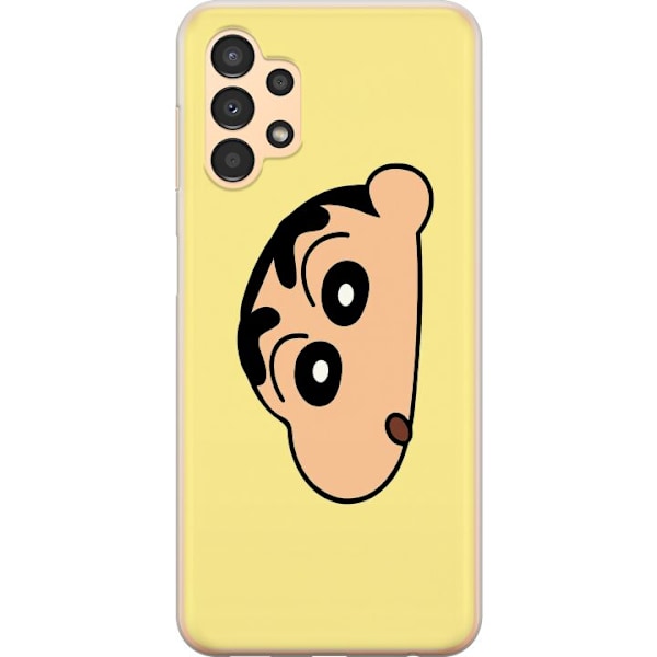 Samsung Galaxy A13 Läpinäkyvä kuori Peeking Shinchan