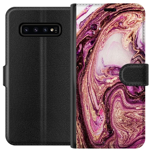 Samsung Galaxy S10 Tegnebogsetui Mønster