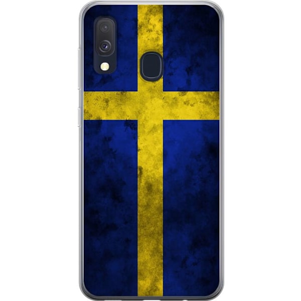 Samsung Galaxy A40 Kuori / Matkapuhelimen kuori - Ruotsin Lippu
