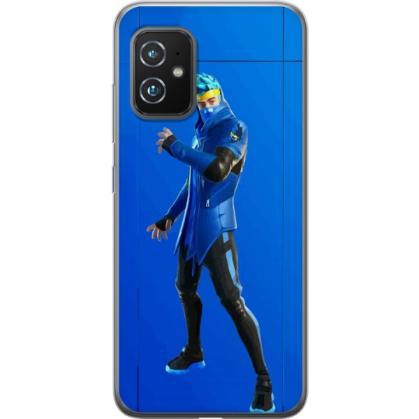 Asus Zenfone 8 Gennemsigtig cover Fortnite - Ninja Blue