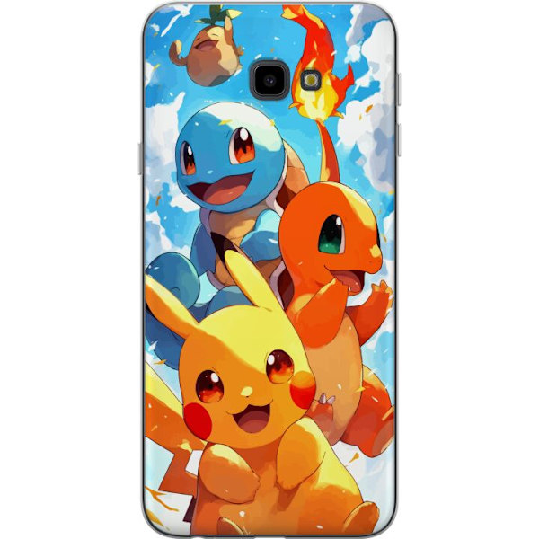 Samsung Galaxy J4+ Läpinäkyvä kuori Pocket Creatures - inno
