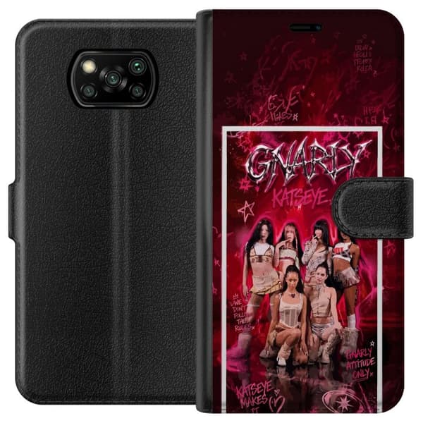 Kompatibel Tegnebogsetui til Xiaomi Poco X3 NFC KATSEYE pink