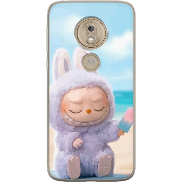 Motorola Moto G7 Play Gjennomsiktig deksel Labubu Pink Stemnin