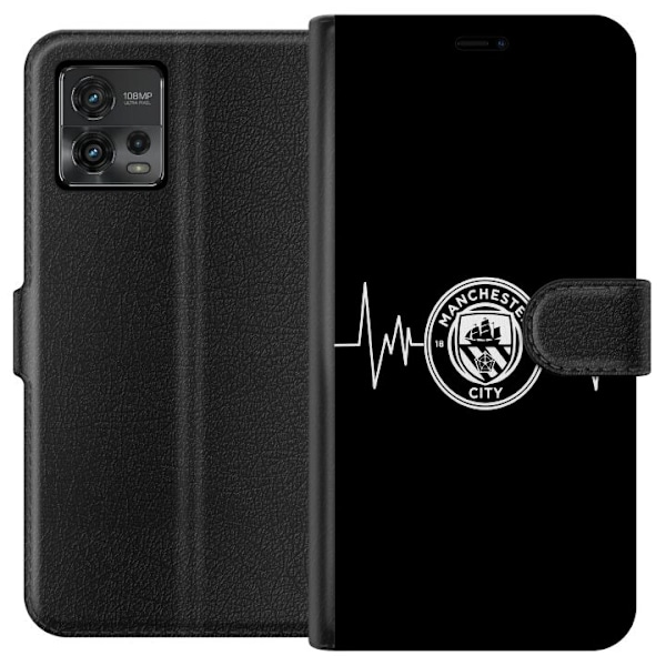 Motorola Moto G72 Lompakkokotelo Manchester City F.C.