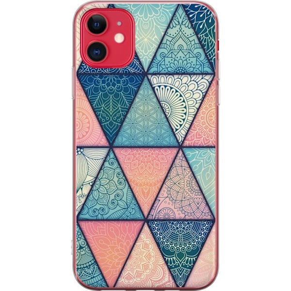 Apple iPhone 11 Läpinäkyvä kuori Mandala Kolmiot