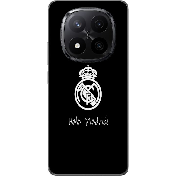 Xiaomi Redmi Note 14 Pro+ Genomskinligt Skal Real Madrid Emblem Fotboll Stolthet Vit Guld Klubbmärke Champions La Liga Fans Ikoniskt Sport