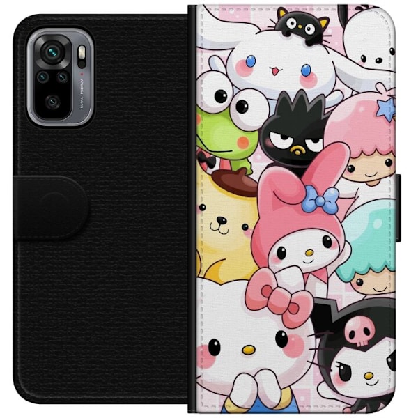 Xiaomi Redmi Note 10S Plånboksfodral Kawaii Sanrio Crew