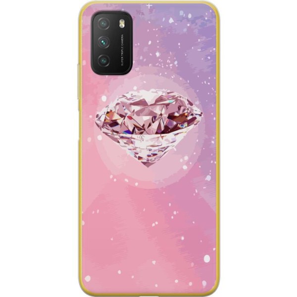 Xiaomi Poco M3  Gennemsigtig cover Glitter Diamant