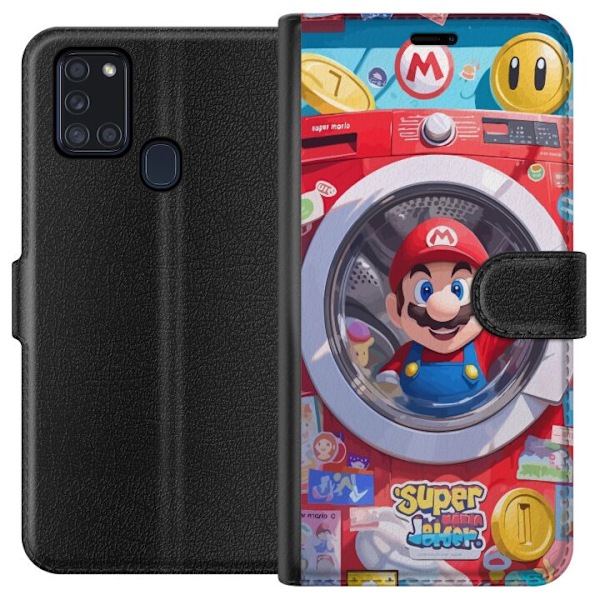 Samsung Galaxy A21s Lommeboketui Mario