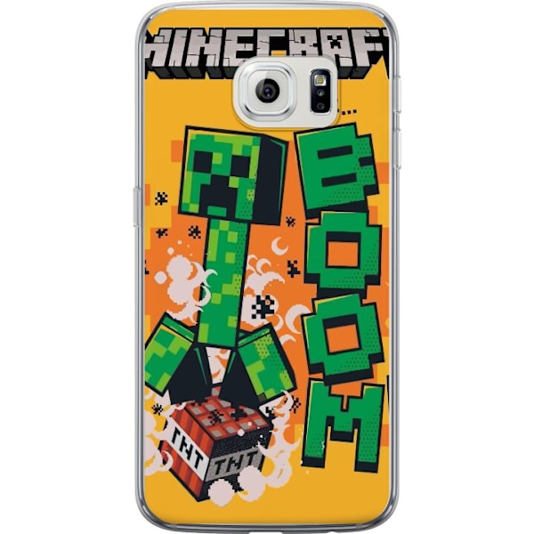 Samsung Galaxy S6 edge Läpinäkyvä kuori Minecraft Boom