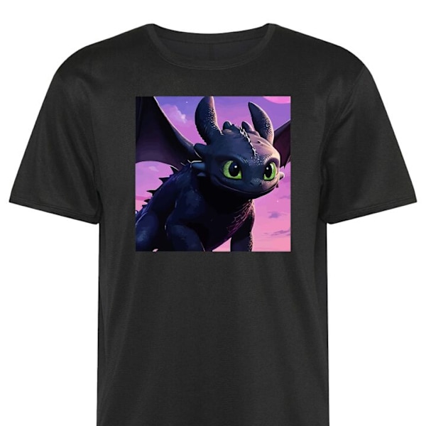 Trenings T-skjorte | Sport T-skjorte for Voksen Draketreneren svart X-Large