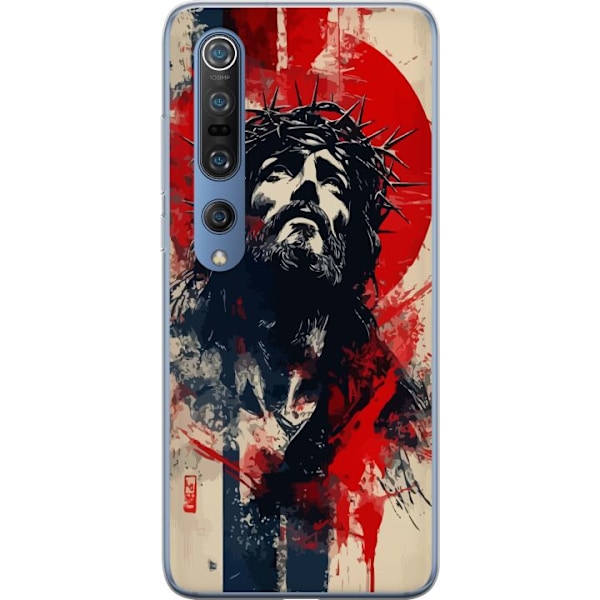 Xiaomi Mi 10 Pro 5G Gennemsigtig cover Jesus med kors - kriste