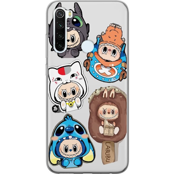 Xiaomi Redmi Note 8 Läpinäkyvä kuori Labubu hahmokokoelma -