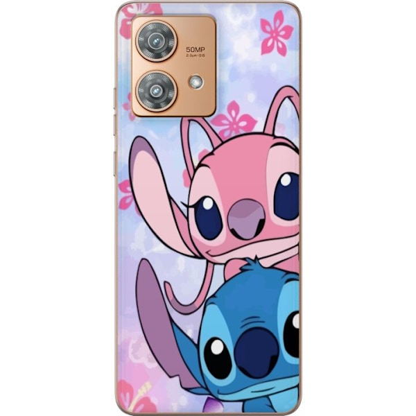 Motorola Edge 40 Neo Läpinäkyvä kuori Stitch & Angel