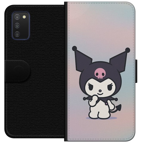 Samsung Galaxy A03s Tegnebogsetui Kawaii Sanrio Kuromi