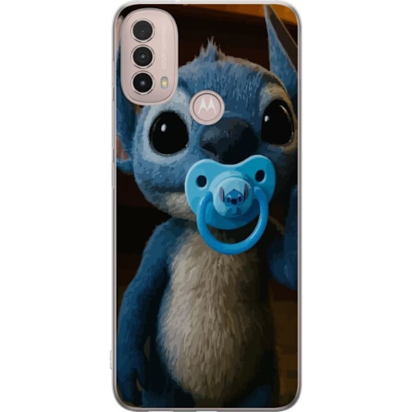 Motorola Moto E40 Läpinäkyvä kuori Stitch & Napp - vauvateema söpöllä hahmolla