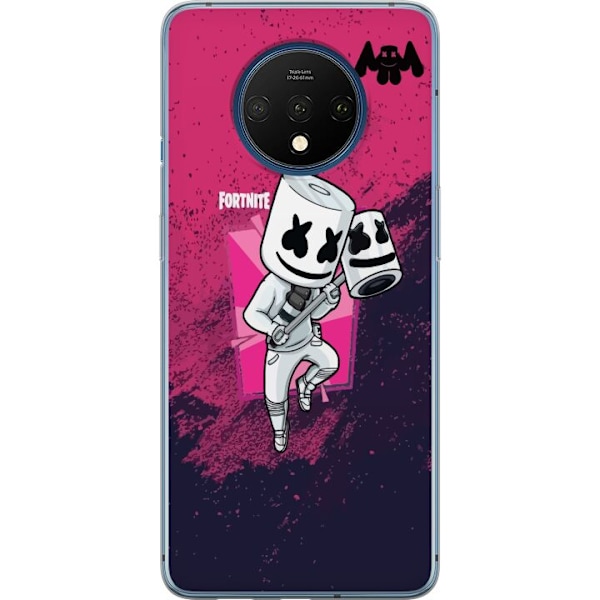 OnePlus 7T Genomskinligt Skal Marshmello Fortnite Skin Emote G
