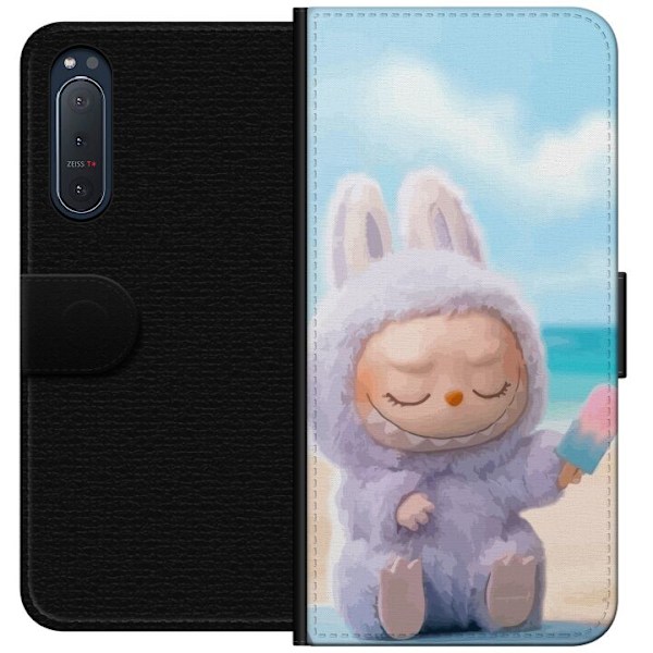Sony Xperia 5 II Lompakkokotelo Labubu Vaaleanpunainen Tunnelm