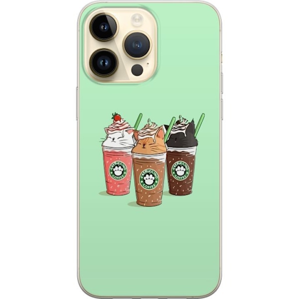 Apple iPhone 15 Pro Max Gennemsigtig cover Catpuccino