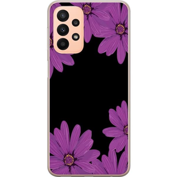 Kompatibelt Mobildeksel til Samsung Galaxy A23 Blomsterverk