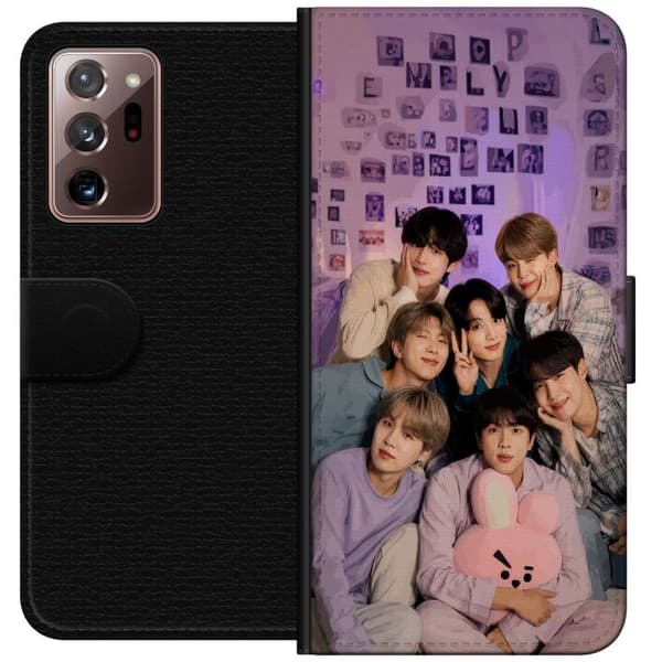 Kompatibel Tegnebogsetui til Samsung Galaxy Note20 Ultra BTS lilla