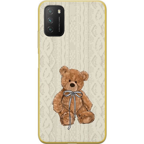 Xiaomi Poco M3  Genomskinligt Skal Liten Nalle – klassisk nalle i enkel design
