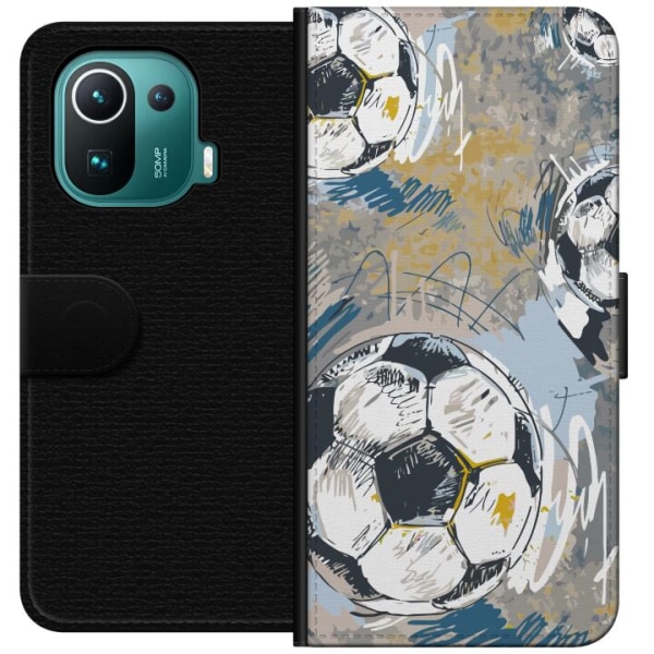 Xiaomi Mi 11 Pro Plånboksfodral Fotboll