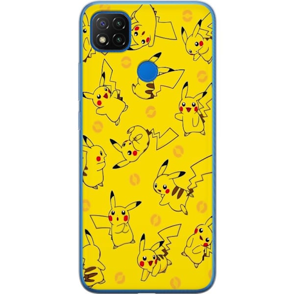 Xiaomi Redmi 9C Genomskinligt Skal Pikachu
