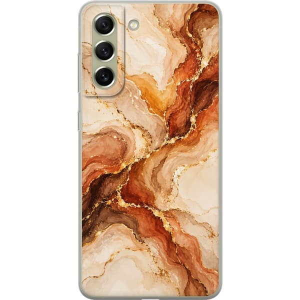 Kompatibelt Mobildeksel til Samsung Galaxy S21 FE 5G Høstagat beige