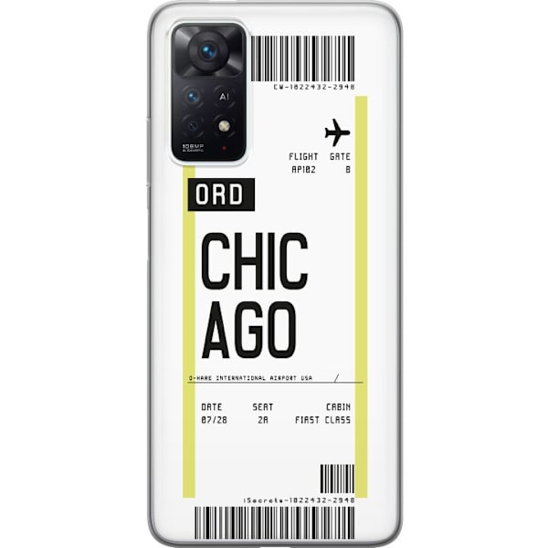 Xiaomi Redmi Note 11 Pro Gennemsigtig cover Chicago