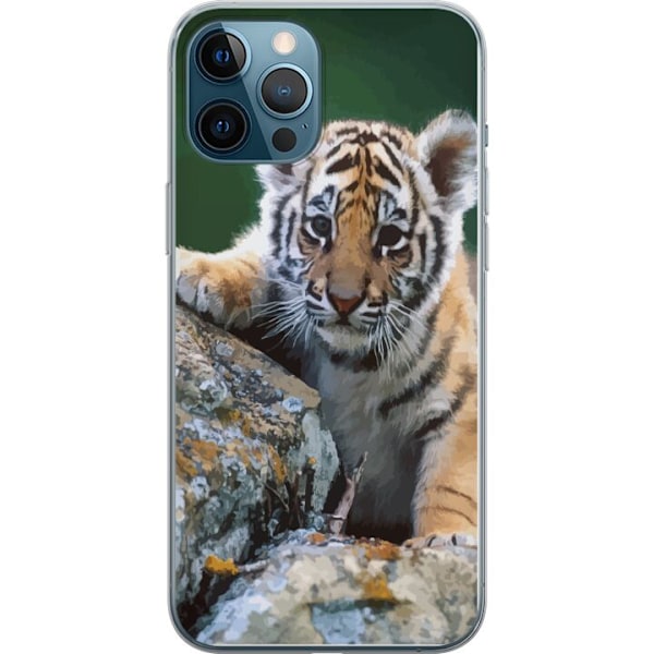 Apple iPhone 12 Pro Max Genomskinligt Skal Tiger