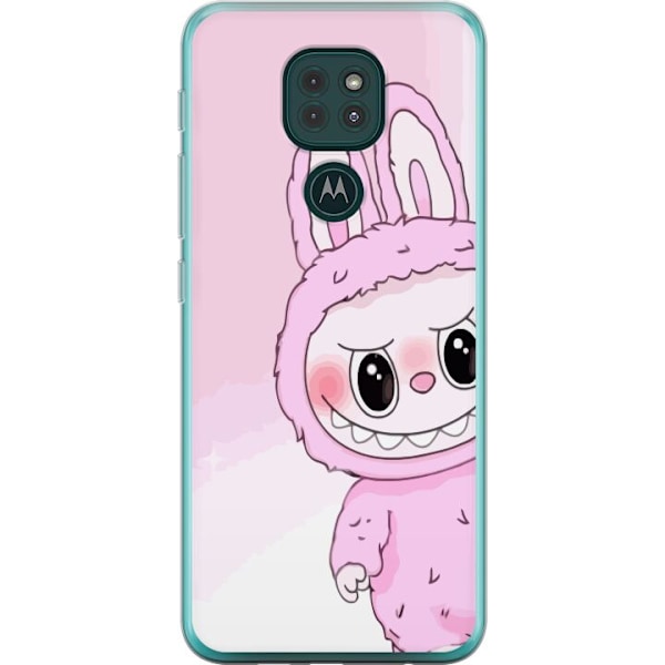 Motorola Moto G9 Play Gjennomsiktig deksel Labubu Bunny-serien