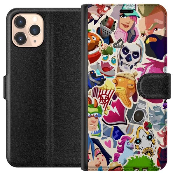 Kompatibel Tegnebogsetui til Apple iPhone 11 Pro Fortnite